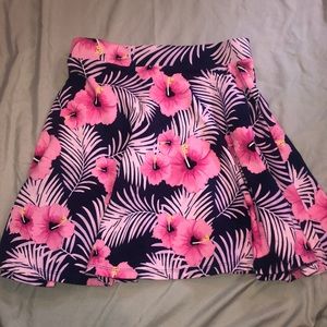 PINK Floral Skirt